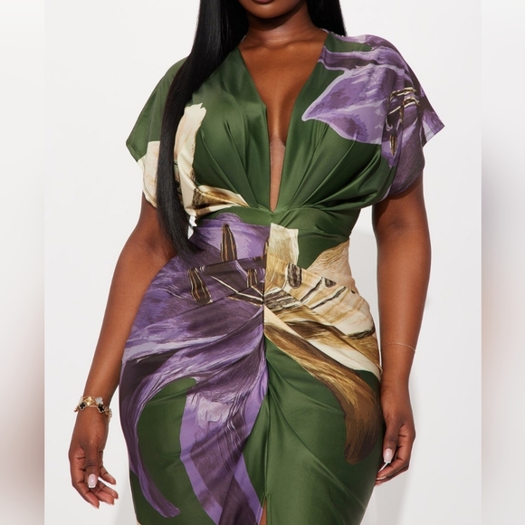 Fashion Nova Kamryn Short Sleeve Maxi Dress - Picture 4 of 4